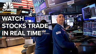 Watch stocks trade in real time after Dows third worstday ever– 3172020 [upl. by Aihsyt144]