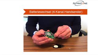 Batteriewechsel 4 Kanal Handsender [upl. by Indihar]