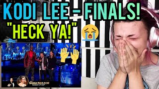 REACTION  KODI LEE quotLOST WITHOUT YOUquot AGT FINALS [upl. by Oakleil728]