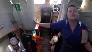 Free Fall Lifeboat Launching FFLB from inside [upl. by Ayrolg]