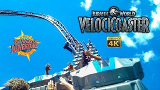 2021 Velocicoaster Roller Coaster with Preshow On Ride 4K POV Islands of Adventure Universal Orlando [upl. by Arabella351]