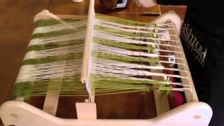 Simple warping for a Rigid Heddle loom [upl. by Adan]