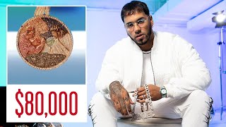 Anuel AA Shows Off His Insane Jewelry Collection  GQ [upl. by Aliuqa]