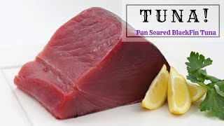 Tuna Steak Pan Seared Blackfin Tuna Steak [upl. by Bette]