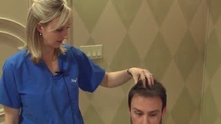 How to Apply Topical Hair Loss Treatment A Demonstration [upl. by Kram365]