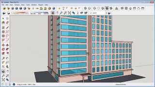 Sketchup Building Design Tutorial [upl. by Lantz]