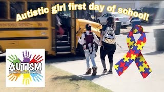 Autistic girl goes back to school  First day  ASD Moderate to Severe SDC  Autism life with Ashy [upl. by Ynned]