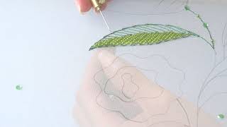 Luneville Embroidery Tutorial Professional Lesson 1 [upl. by Ario]