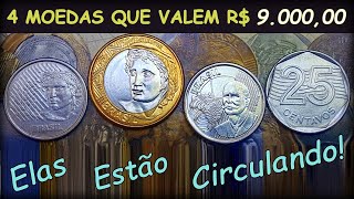 4 Moedas rarasquot e valiosas do Real que estão em circulação e tem alto valor para colecionadores [upl. by Silvana347]