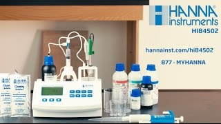 Titratable Acidity with the Hanna Instruments HI84502 Mini Titrator [upl. by Samalla]