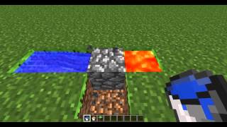 Minecraft  Simple Cobblestone Generator Tutorial Skyblock Commentary [upl. by Isidore38]