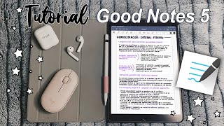 APUNTES DIGITALES en GoodNotes 5  TUTORIAL Básico♡ [upl. by Trevorr]