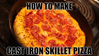 Cast Iron Skillet Pizza  Easy Recipe [upl. by Bakeman]