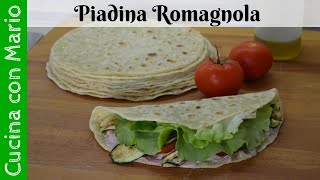 Piadina romagnola RICETTA ORIGINALE Come ottenerla morbida [upl. by Kaasi]