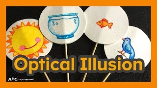 Art Activity for Kids Optical Illusion Thaumatrope by ABCmousecom [upl. by Nereil]