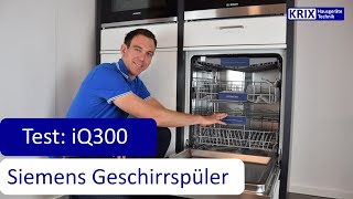 Test Siemens Geschirrspüler iQ300 [upl. by Mcgruter39]