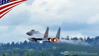 F15 Full Afterburner Takeoff amp Unrestricted Climb [upl. by Llovera602]