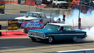 ULTIMATE VINTAGE DRAG RACE OLD SCHOOL GASSERS 60S CARS NOSTALGIA SUPER STOCK AND CAR SHOW [upl. by Cammy]