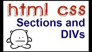 HTML5 Structure  Sections and DIVS [upl. by Lauer590]