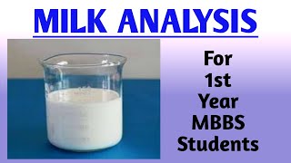 Milk analysis  Tests of Milk  Biochemistry [upl. by Oel734]