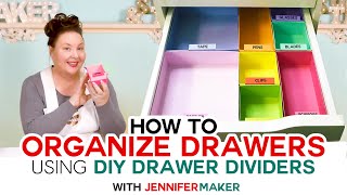 How to Organize Your Drawers  DIY Drawer Dividers [upl. by Aicined]