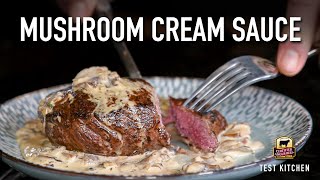 Steak with Mushroom Cream Sauce [upl. by Kreg]