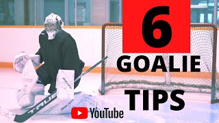 NHL GOALIE COACH 6 TIPS FOR BETTER GOALTENDING [upl. by Sophronia31]