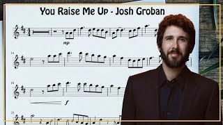 You Raise Me Up for Flute Violin  Sheet Music with Piano Backing Track  Josh Groban [upl. by Bennir771]