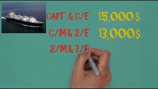 Merchant Navy ranks and salary  Merchant Marine  2018 [upl. by Irakab846]