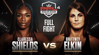 Claressa Shields vs Brittney Elkin  PFL 4 2021 HD FULL FIGHT [upl. by Cud]