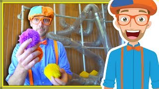 1 Hour Compilation with Blippi  Playing at the Childrens Museum and More [upl. by Yllib]