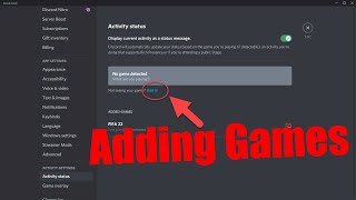 How To Add Games To Discord  UPDATED 2023 [upl. by Scoter]