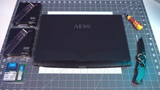 How to Upgrade The Aero 15 17 SSD amp RAM  To Boost Speed and Performance 2020 [upl. by Ahsiyn]