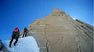 Dent du Geant 4013m dente del gigante 17082014 [upl. by Ellesij]