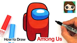 How to Draw AMONG US Game Character [upl. by Adnoek]