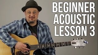 Beginner Acoustic Guitar Lesson 3  The G Major Chord [upl. by Laehcym]