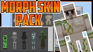 Minecraft Bedrock Morph Skin Pack Become ANY Mob [upl. by Duntson]