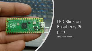 LED Blink on Raspberry Pi pico microcontroller [upl. by Simaj]