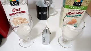 Oat Milk vs Almond Milk part 2 Frothing Test [upl. by Thrift]