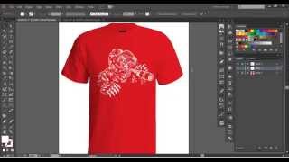 Vector Tshirt Mockup Tutorial [upl. by Sakiv]