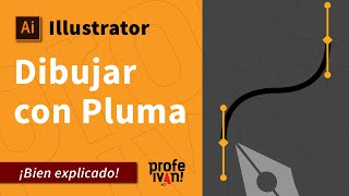 Dibujar con herramienta Pluma en Illustrator  Bien explicado [upl. by Pachton]