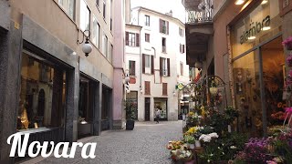 Novara Italy  Walking tour [upl. by Ekud]