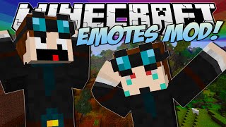 Minecraft  EMOTES MOD Become a Living Minecraft Emoji  Mod Showcase [upl. by Enoid]