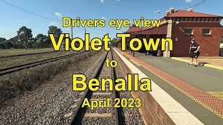 Drivers eye view Violet Town to Benalla [upl. by Iralam]