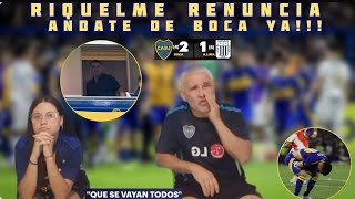 RIQUELME RENUNCIA ANDATE DE BOCA YA REACCIONANDO A BOCA 24 VS ALIANZA LIMA 15 [upl. by Talyah]