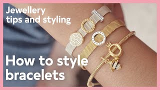 Jewellery tips and styling How to style bracelets  Pandora [upl. by Hall532]