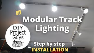 HOW TO INSTALL TRACK LIGHTING  Hampton Bay Track Lighting Install [upl. by Sairahcaz765]