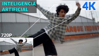 INTELIGENCIA ARTIFICIAL 4K  Escalar VIDEO 720P a 4K [upl. by Heid832]