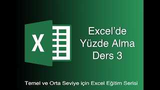 EXCEL DERS 3  YÜZDELİ İŞLEM YAPMA [upl. by Chouest37]