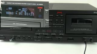 TEAC ADRW900  How to record on different formats [upl. by Averell]